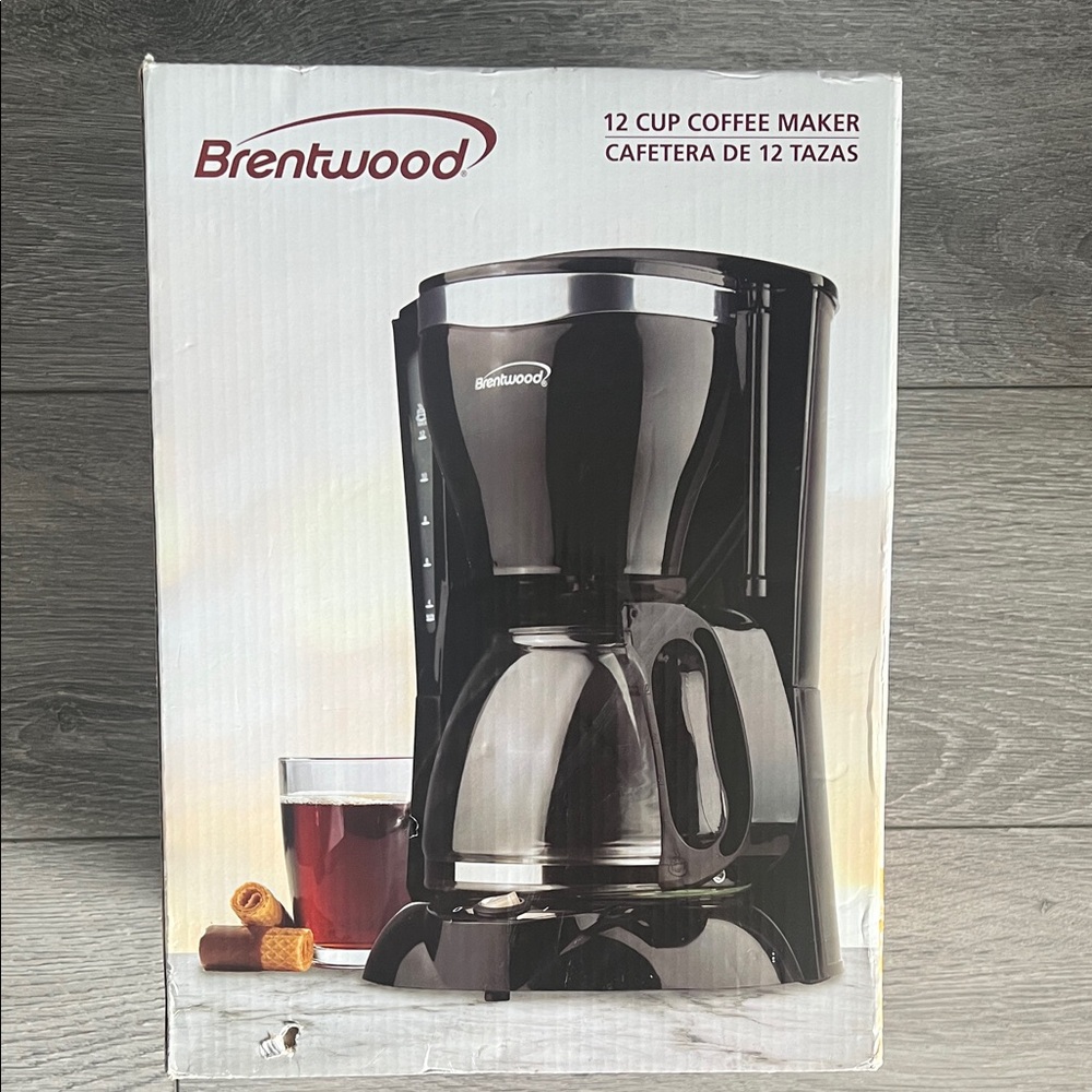 Brentwood Black 12-Cup Coffee Maker